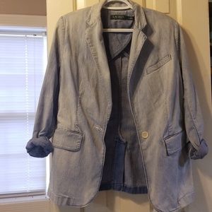 NEW RALPH LAUREN DENIM BLAZER JACKET!